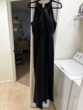 Calvin Klein Black Halter Maxi Dress